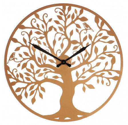 Hodiny nástěnné - pr. 60 cm, kovové, strom života