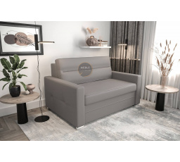 Sofa s funkcí spaní ARTE I 140cm - přírodní kůže - Šedá kůže