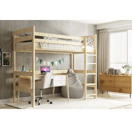 Patrová dětská postel ANTRESOLA, Přírodní