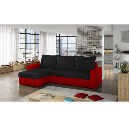 Rohová sedací souprava LIVIO, Levá, Alova 04/Alova 46 red