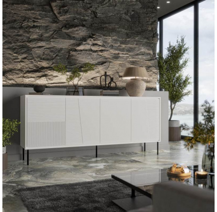 Komoda ABI, bílá matná/bílá matná Komoda ABI, bílá matná/bílá matná