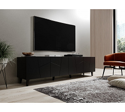 TV komoda ETNA, černá matná