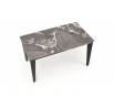Jídelní stůl FELIX, efekt popelavého mramoru/černá