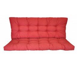 Polstr na zahradní houpačku 130 cm - látka vínový melír