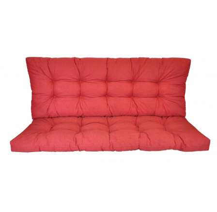 Polstr na zahradní houpačku 130 cm - látka vínový melír Polstr na zahradní houpačku 130 cm - látka vínový melír