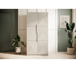 Šatní skříň Asha, kašmír / kašmírové úchyty