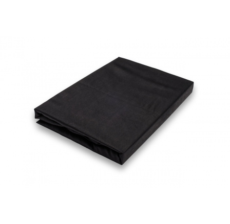 Napínací saténové prostěradlo černé 220x200