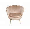Křeslo CAMELLIA 1 VELVET, Béžový Bluvel 28/Zlatá