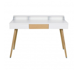 Bílý dubový stůl Skans