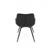 Jídelní židle, černá, látka, HC-T1130 BK2