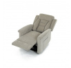 Polohovací křeslo, elektrické kabelové ovládání, béžová, látka, TV-7072 LAN2