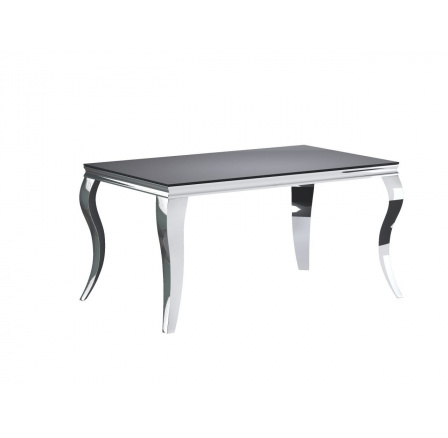 Stůl ST18-FX 90x150, černý / chrom