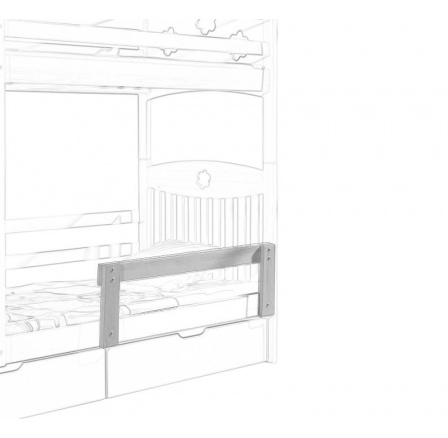 Zábradlí - Barva korpusu: borovice barvená na bílou