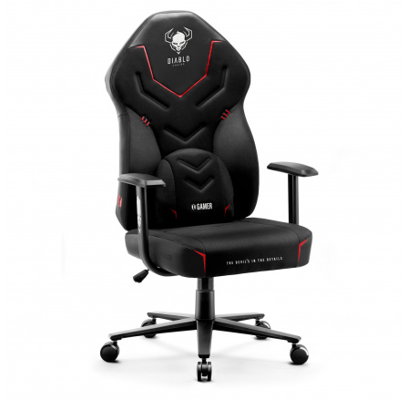 Herní křeslo X Gamer 2.0 Normální velikost, Tmavý obsidián