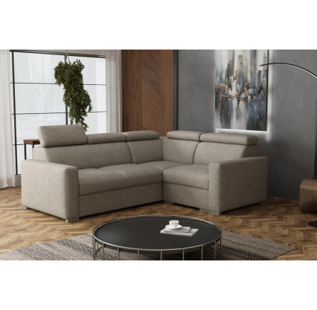 Sedací souprava Petrit III pravá Aragon hnědošedá