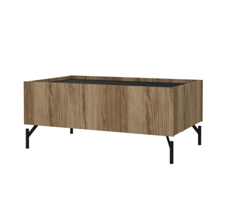 Konferenční stolek Bertil 203, dub catania/černý mat