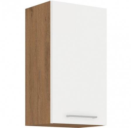 Kuchyňská horní skříňka VEGA 40G72-1F, Dub lancelot/Bílý lesk Kuchyňská horní skříňka VEGA 40G72-1F, Dub lancelot/Bílý lesk