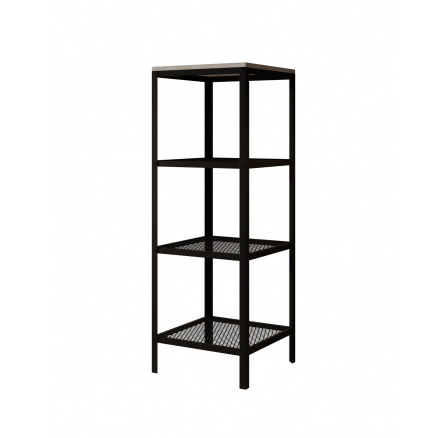 Regál Reli Černý+Beton