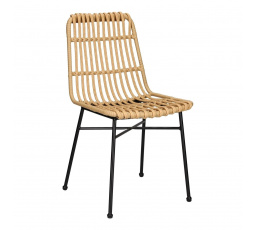Židle Surabaya přírodní/černé nohy