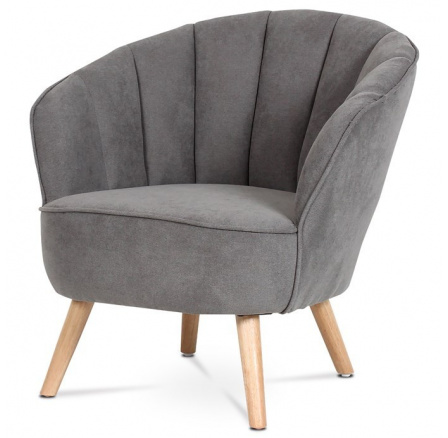 Křeslo, šedá látka, AK-331 GREY2