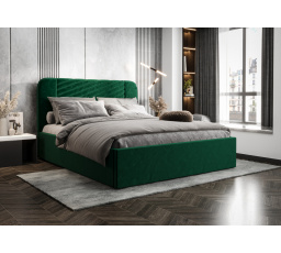 Postel VENEZIA s úložným prostorem - 140 cm x 200 cm, Dřevěná