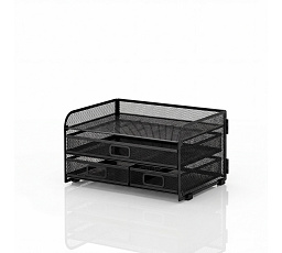 KOŠÍK na stůl-3-úrovňový + 3 zásuvky