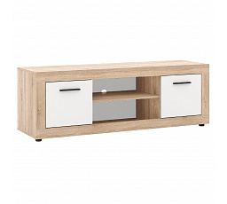 TV skříňka BLAGO 140 cm Dub Sonoma/Bílá