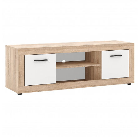 TV skříňka BLAGO 140 cm Dub Sonoma/Bílá