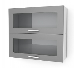 Kuchyňská skříňka Natanya KL602W šedý lesk