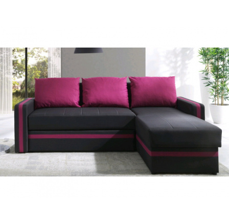 Rohová sedací souprava EUFORIA DUO - růžová Rohová sedací souprava EUFORIA DUO - růžová