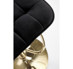 Barová židle H120, Zlatá/Černá