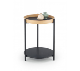 Konferenční stůl ROLO, přírodní dub/černá