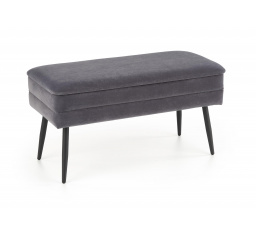 Taburet VELVA, šedá/černá