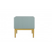 Sada nočních stolků Nicole, šalvějová / zlaté nožky