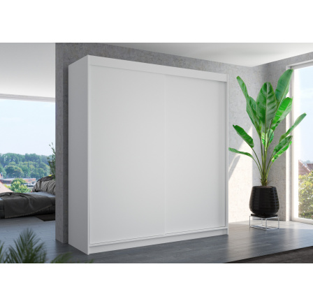 Posuvná skříň TERECIA 200 Bílá+Bílá Posuvná skříň TERECIA 200 Bílá+Bílá