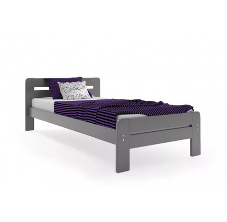 Postel DALLAS bez matrace, 90x200 cm, Grafit