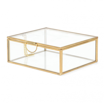 GRAZIA Šperkovnice zlatá 13x11x5 cm