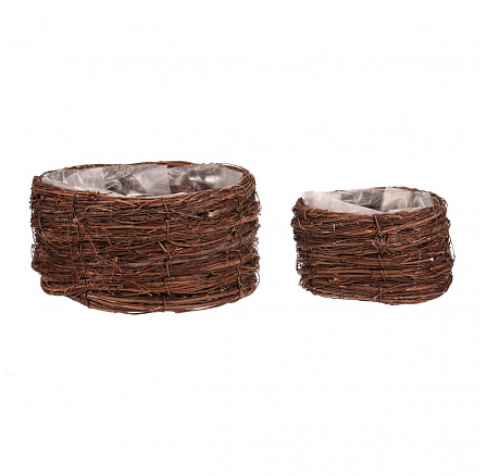 Obal proutěný - barva přírodní, cena za sadu 2 ks Obal proutěný - barva přírodní, cena za sadu 2 ks
