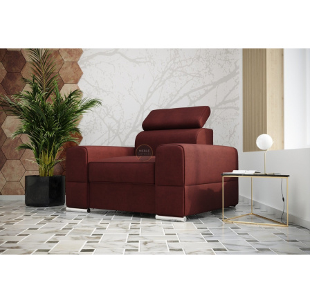 Křeslo ROYAL 114 cm - Odtíny bordové