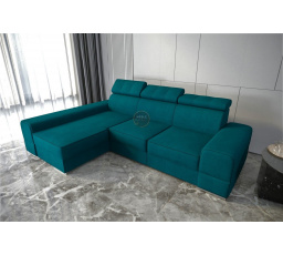 Rohová sedací souprava ROYAL 295×185 - levá, tyrkysová