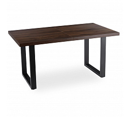 Stůl EDWIN Rozkládací 160-260 cm Ořech/Černý