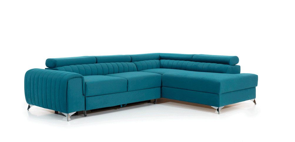 Rohová sedací souprava LAURENCE, pravá, Mat Velvet 75