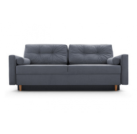 PALIO - rozkládací pohovka, látka tmavě šedá Queens 23,(Pastella=3balíky) (IZ) (K250-E)