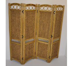 Paravan ratanový čtyřdílný FL