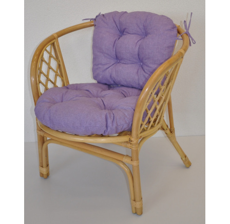 Polstr na křeslo Bahama fialový melír