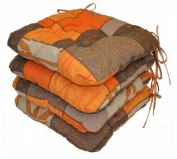 Sedák UNI barva oranžový list - set 4 kusy