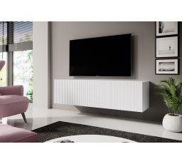 TV komoda Nicole, bílá / bílá matná
