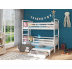 Třílůžková patrová postel ALDI 180x80 Bílá
