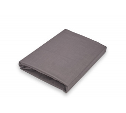 Napínací saténové prostěradlo antracitové 160x200