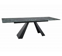 Jídelní stůl SALVADORE CERAMIC, Verde Alpi/Černý mat